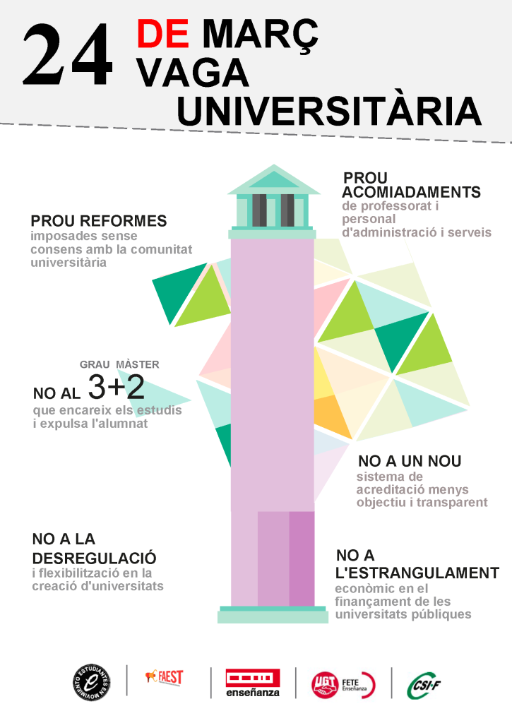 24 de març vaga universitaria